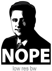 Harper Nope Poster low res bw