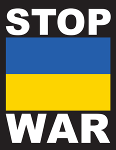 Stop War in Ukraine hi-res colour poster