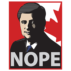 Prime Minister Stephen Harper Nope colour